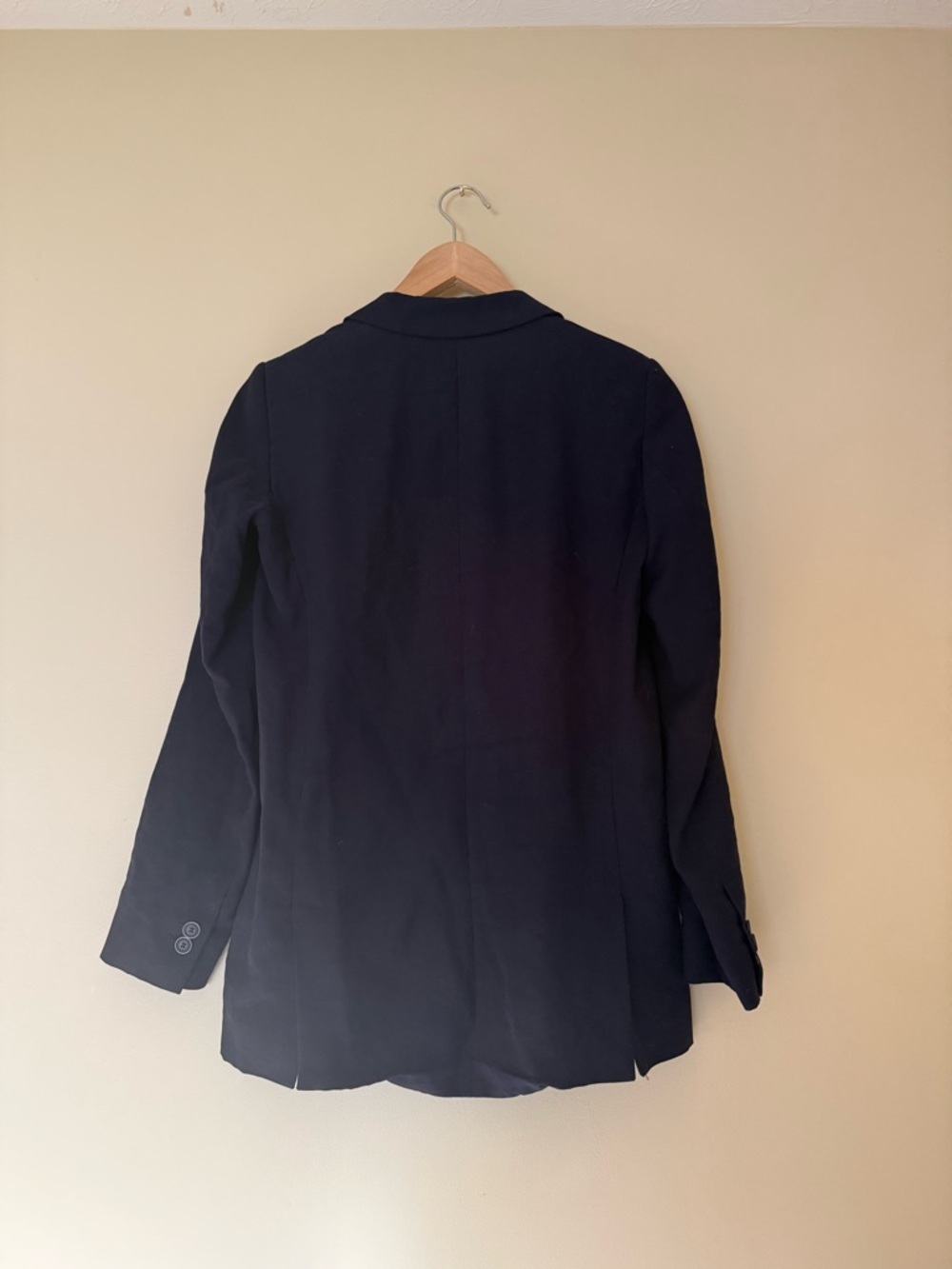 Zara Oversized Relaxed One Button Navy Blazer - Picture 5 of 5